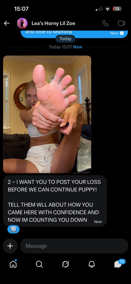 WankB70187's tweet photo. @SluttySuccubus @SigmaFacts @spicygoon4689 LOSS | 175-129 | 2L

I am being beaten by my new owner @pablo_jablo who used Maddy’s sexy soles and pretty toes to make me give in

I was so cocky thinking I would destroy him like the other loser but he’s currently counting me down and I’m begging him to let me cum

#wankbattle https://t.co/0ng5tPUMKD