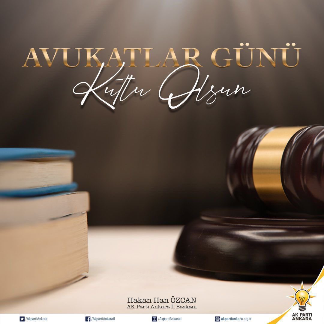 Kamu vicdanı ve adaletin tecellisinde önemli bir görev üstlenen savunma hakkının temsilcileri avukatlarımızın #AvukatlarGünü kutlu olsun.