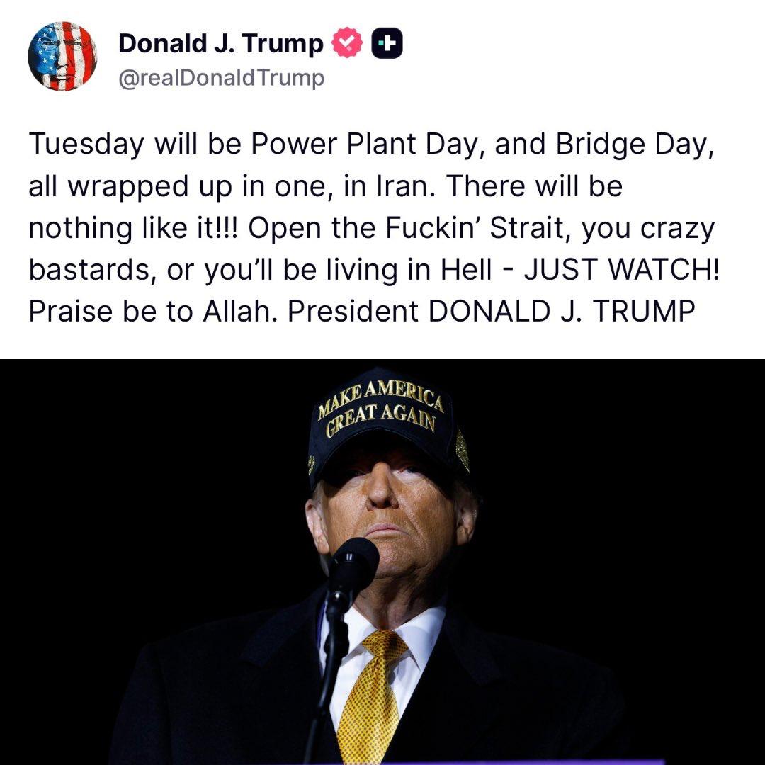 . 
Hey Americans! 
Please use an enema to open up your president's strait so he can go to the washroom. 
Why the heck is he asking Iran to open the Strait?! 🤣 
God Change to "Allah"
Hitler of the century
Epstein Class  
.