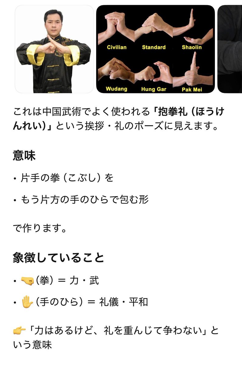 tuturipuu's tweet image. 「抱拳礼」のポーズ、
頭の上に掲げることで、神聖っぼくて
祈りや感謝を捧げる表現になるみたい〜
なるほど。
#藤井風　#ItsAlright