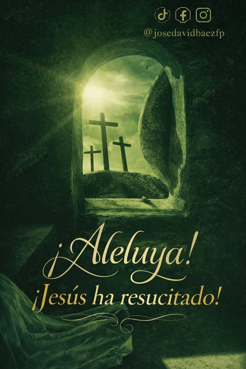 ¡Aleluya!
¡Jesús ha resucitado! 
Él vive 🙌

#Aleluya #HaResucitado #SemanaSanta #Fe #Esperanza #Victoria #Dios #Alegría