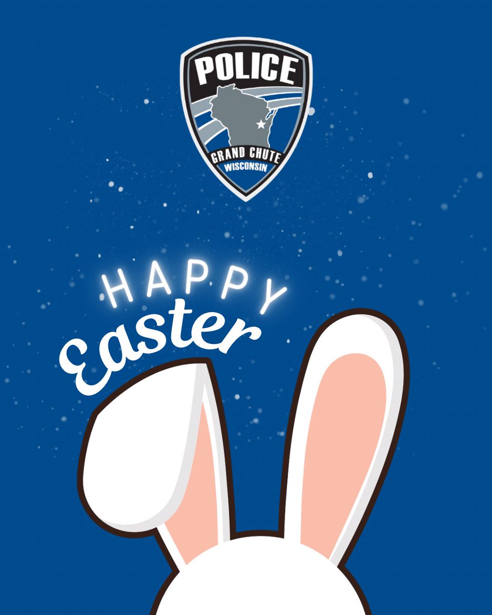 GrandChutePD's tweet photo. Wishing you a joyous Easter, Grand Chute! https://t.co/lPFu13At4P