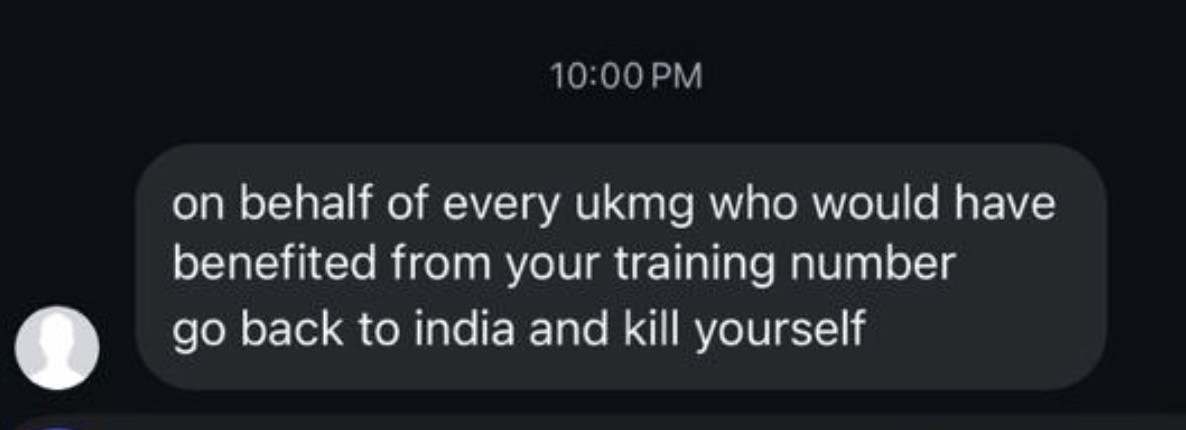 The_truthhh10's tweet photo. These are the sort of messages people receive after the pile-ons you initiate on them. Are you proud of yourself?

@TheBMA @metpoliceuk https://t.co/QVEKmsHi3e
