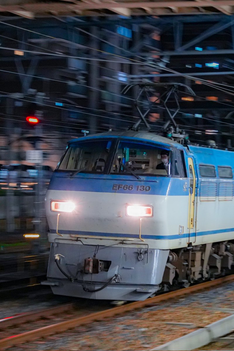 shomanasa's tweet photo. 夜のEF66
桜とのコラボは今年で最後かと
2026/04/05 吹田機関区、吹田貨物ターミナル https://t.co/H7CesGiYtV