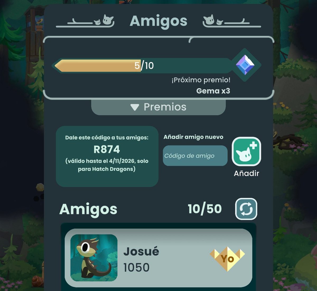 Por si alguien juega Hatch Dragons, aquí está mi código de amigo 😁

Here's my friend code of Hatch Dragons 😁