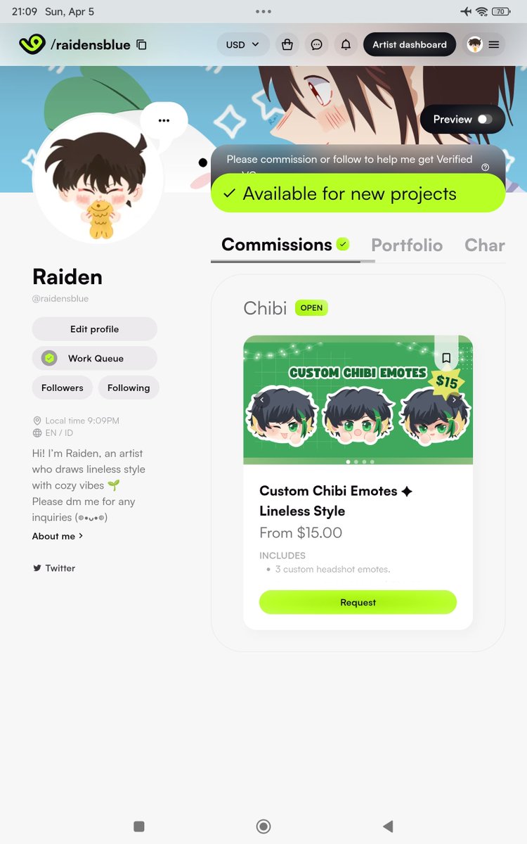 Raiden ⚯ ͛Comms Open tweet media