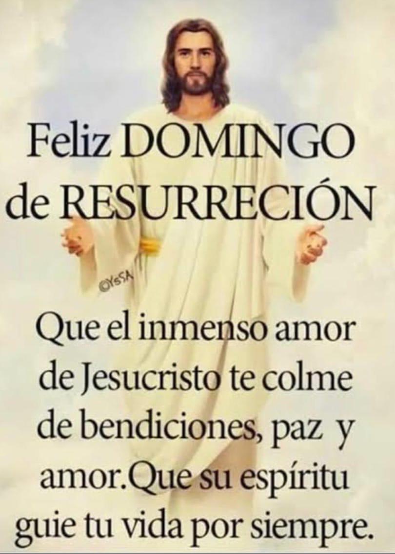 Feliz domingo de Resurrección.