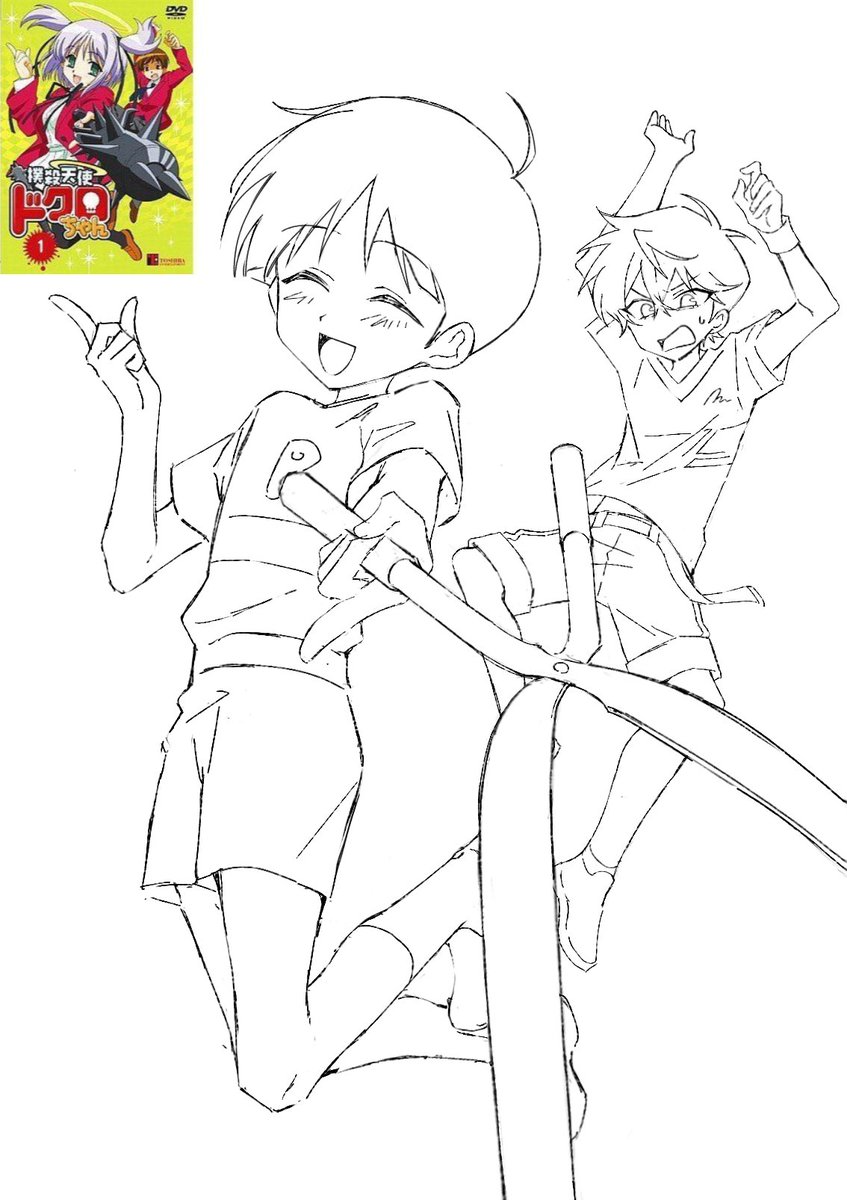 3_hankikan's tweet photo. この垢のヘッダー、わかる人にはわかると思う、撲/○/天/使/ド/○/ロちゃんのパロなんです

アップしたことないおまけ（8割トレス） https://t.co/o3K9bHcwOO