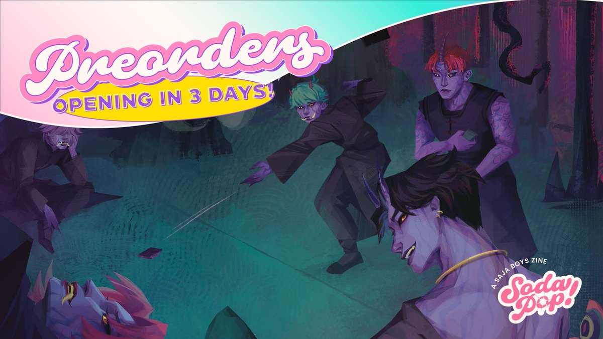 SajaBoysZine's tweet image. #KPOPDEMONHUNTERS 'SODA POP'
💥3  Days before Pre- Orders💥
📆 2026.04.07 11PM GMT+8 Release 

Don't put that phone down, #Baby! 📱 You still need to catch the Pre-Order open in 3 days! 🎊 @creator_ping maybe you can get that phone back? 💔