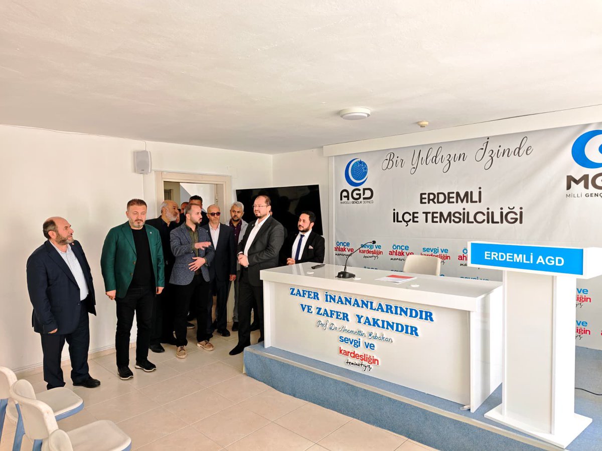 📍Genel Başkanımız Salih Turhan Bey ve ÖĞDER Genel Başkanı Numan Gökmen Bey'in katılımıyla Mersin Şubemizin Erdemli Prof. Dr. Necmettin Erbakan Gençlik Merkezi açılışı gerçekleştirildi.