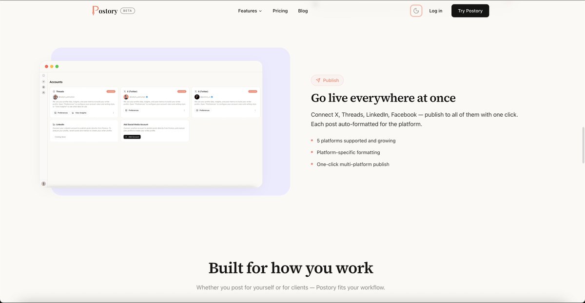 postory_io's tweet photo. First impressions matter!

We just refreshed our landing page and Sign up/in pages - cleaner, sharper, better. https://t.co/EHoZG9WBdE