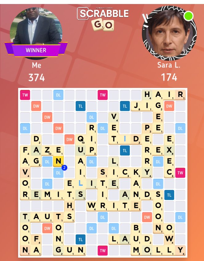 Check out my 374 - 174 Scrabble match in @ScrabbleGo s.scope.ly/4n2dIBxl0Tk