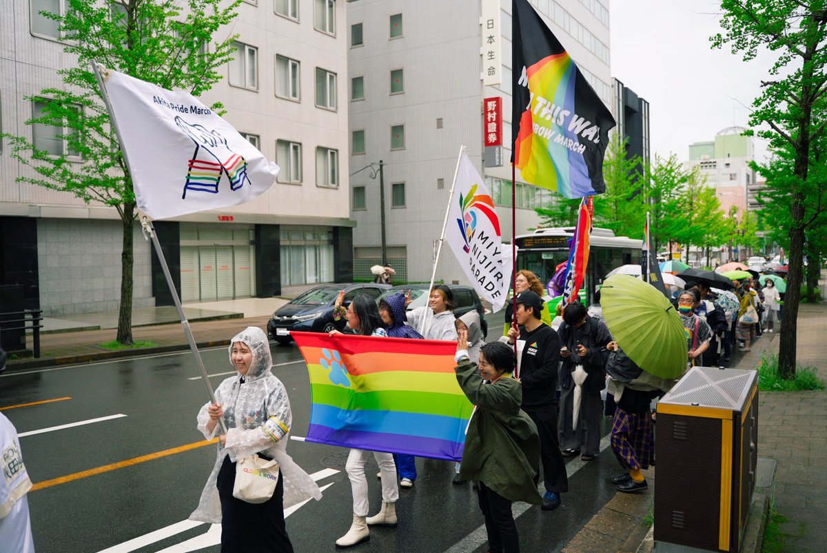Akita Pride March tweet media