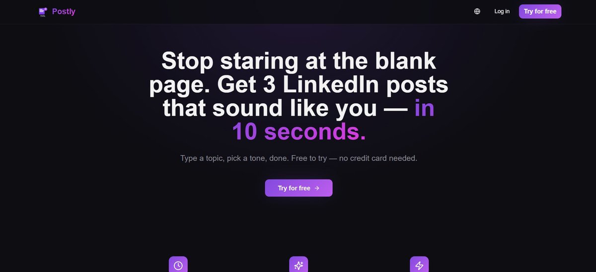 postlyai_app's tweet photo. @SirmonyD001 Building Postly - An AI that generates 3 LinkedIn posts in 10 seconds.

https://t.co/BX6fQfctj1 https://t.co/In145TZ9Fe