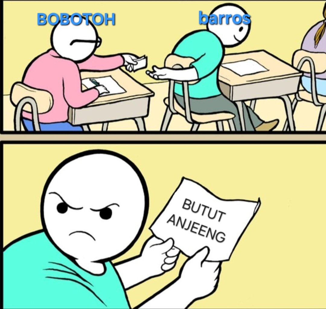 Alhamdulillah persib menang, ramon brace 🔥🔥

Tapi barros masih bapuk aja, padahal udah libur lebaran dan FMD.

Barros skill lokal, paspor asing