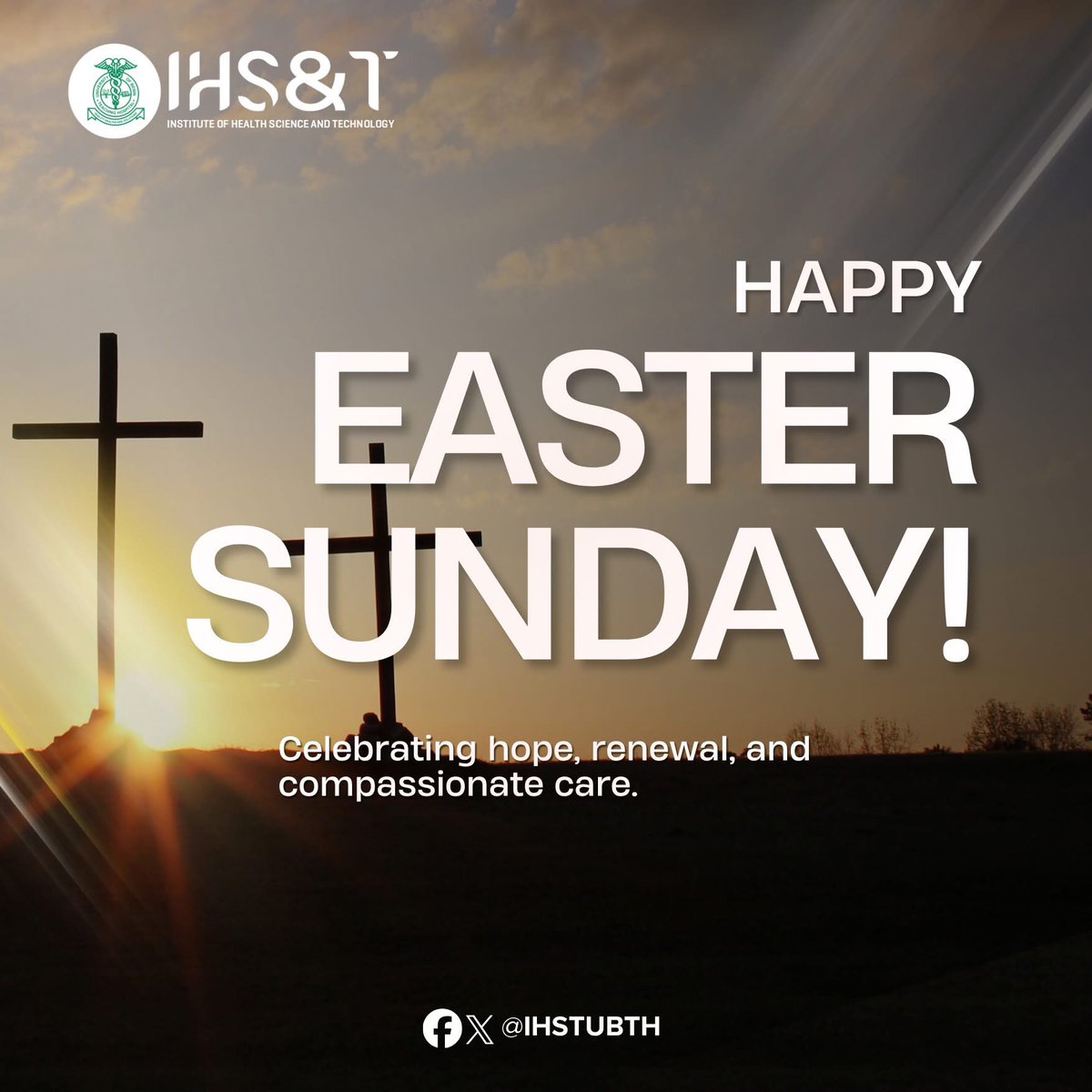 IHSTUBTH's tweet photo. Happy Easter from everyone at the Institute of Health and Health Sciences -University of Benin Teaching Hospital! https://t.co/7rLmiZKJYH