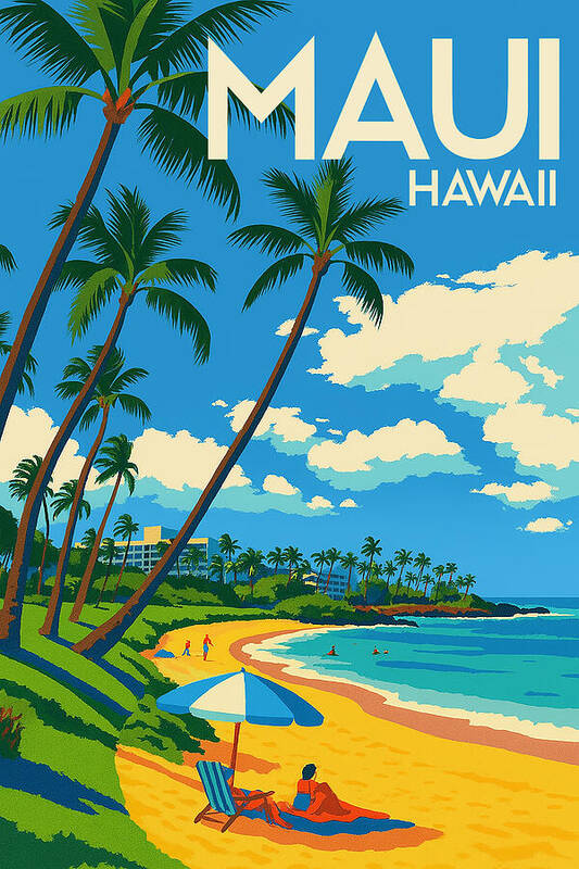 HurmerintaArt's tweet image. The Sunny Maui In Hawaii Retro Poster.
Colorful wall art, puzzles, pillows, bags and more.
Available here:
 johanna-hurmerinta.pixels.com/featured/the-s… 
#hawaii #maui