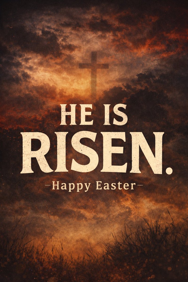 ashtaylormusic's tweet image. Happy Easter 🤍✝️
He is risen.

“He is not here; He has risen.” — Luke 24:6

#HeIsRisen #EasterSunday #FaithOverFear #GodIsGood #VictoryInJesus