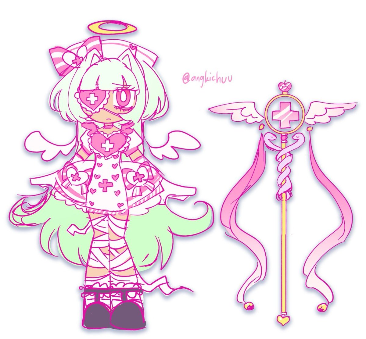 angkichuu's tweet photo. Heavenly Cure Angki! (Angki's magical girl form)
#oc https://t.co/gBTWBrfJ67