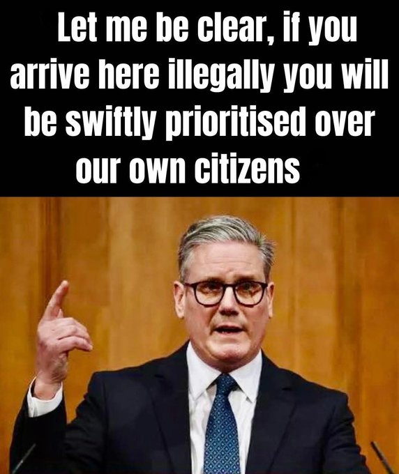 BadgerBitesUK's tweet image. Labour is guided by the interests of Foreigners

Some #Labour Achievements So Far:
- Over 69,000 ILLEGAL boat arrivals
- ‘One in, one out’ deal, more arriving than leaving
- Billions spent on migrant hotels
- Upto £40,000 cash payment for illegal immigrants to leave
- Protesters