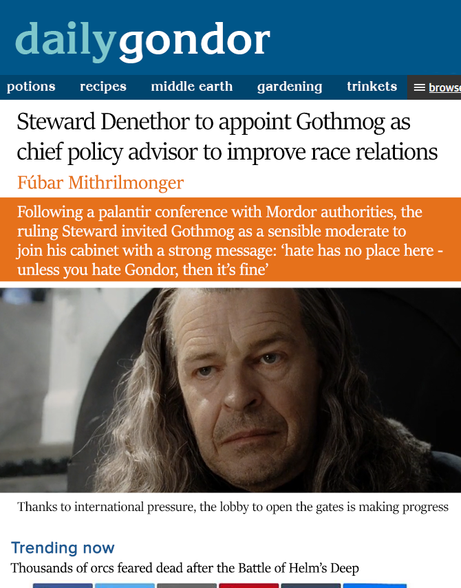 Daily Gondor 📰 tweet media