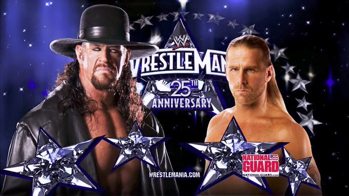 wrestle_hist's tweet photo. 4/5/2009
The Undertaker defeated Shawn Michaels at WrestleMania XXV from Reliant Stadium in Houston, Texas.
#WWE #WrestleManiaXXV #Undertaker #ThePhenom #TheDeadman #RestInPeace #ShawnMichaels #HBK #TheShowStopper #TheHeadliner #MrWrestleMania https://t.co/gRZkIPNvQH