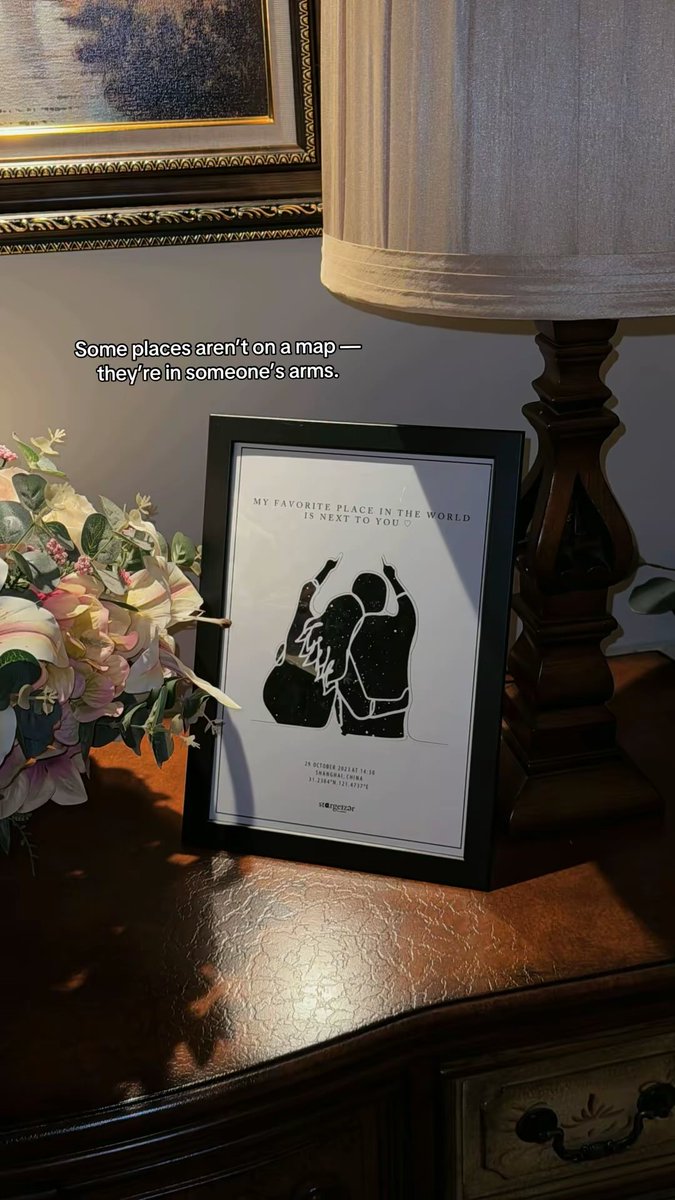 astargeizerpro's tweet image. Day 173 of posting until the sentimental ones find me ♡

For the love that makes everywhere feel like the right place 💛✨ Home is wherever I’m with you 💓

#starmap #custommade #sentimental #giftideas #bintang