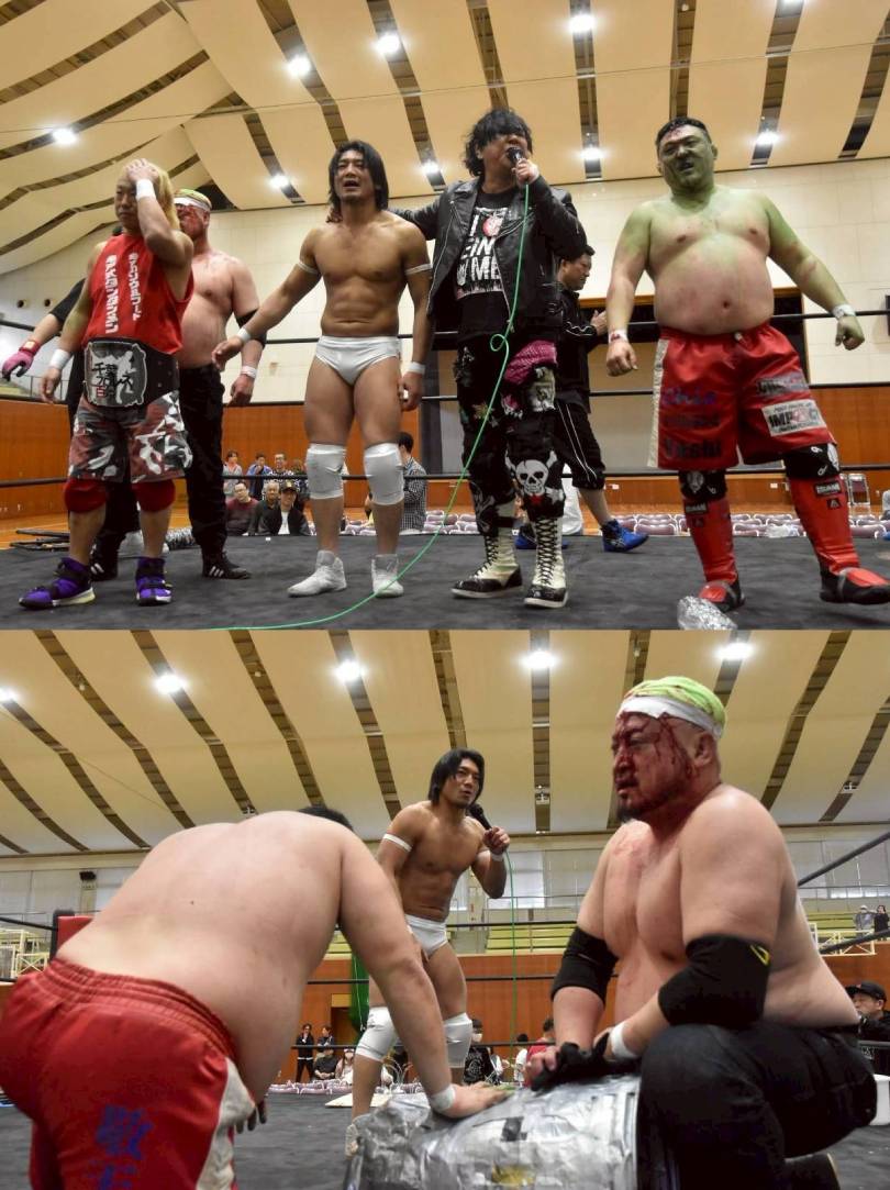 miruhon's tweet photo. #大和ヒロシ 地元で初の有刺鉄線勝利!#大仁田厚 参戦IMPACT君津大会
https://t.co/bkp3LdNF1d
#週刊ファイト #WeeklyFightMiruhon #君津市民体育館 #impact62 @tababaimpact https://t.co/adk2UnR2Qn