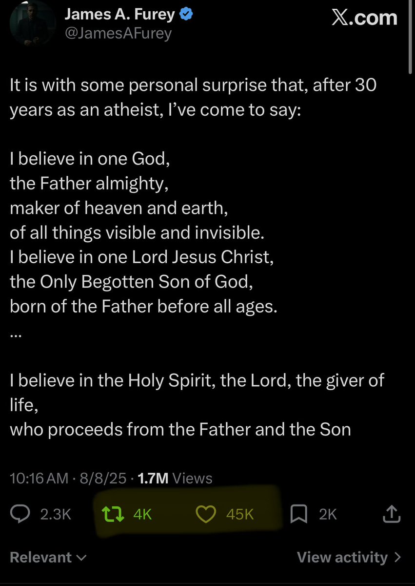 James A. Furey tweet media