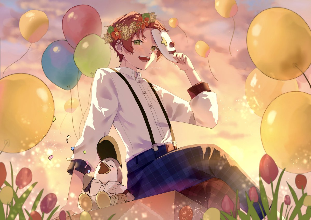 お誕生日おめでとうございます🎈
 #雨栗お誕生日2026 #雨栗いらすと