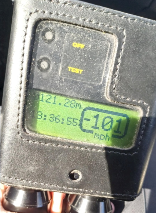 MerPolTraffic's tweet image. As part of our #commitment to #Road Safety, officers regularly carry out speed enforcement 🚔  Despite what some may believe, this is exactly why — 101mph anywhere is unacceptable and puts lives at risk and upsets the easter bunny. #M53 #Synd2 #summons #NPCC #noeggsforyou 🚗 🚓