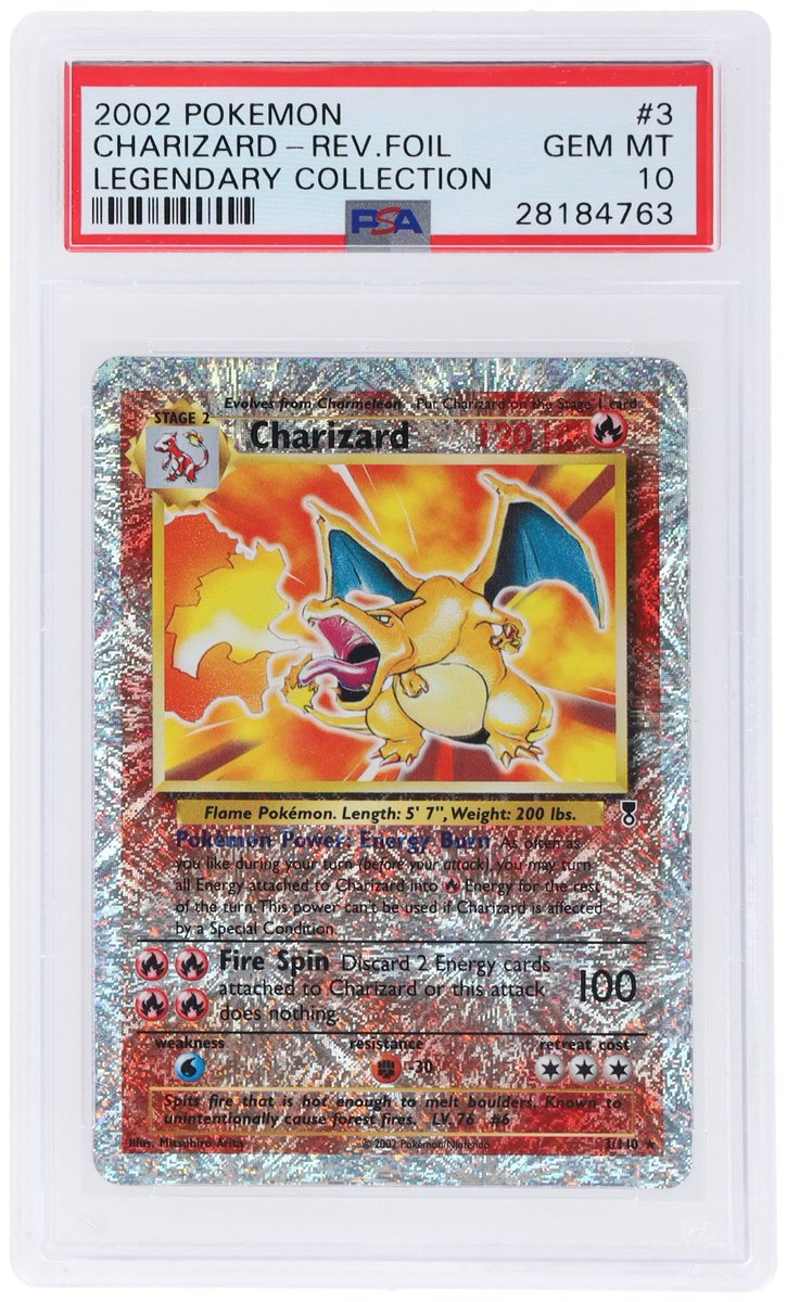 charizard 2002 pokemon card Pokemon Charizard Legendary Collection 3/110 Reverse Holo CGC 5.5 – Zapp!  Comics main image 0