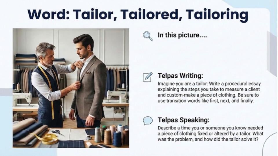 Mr100Teacher's tweet photo. Grind Time: Word Power + TELPAS 🚀 Upgraded Vocab Trailers w/ TELPAS writing &amp; speaking prompts using AI. Building vocab + language at once. Educators—how are you using AI? #WordStudy #AI https://t.co/vrpnyELAzh