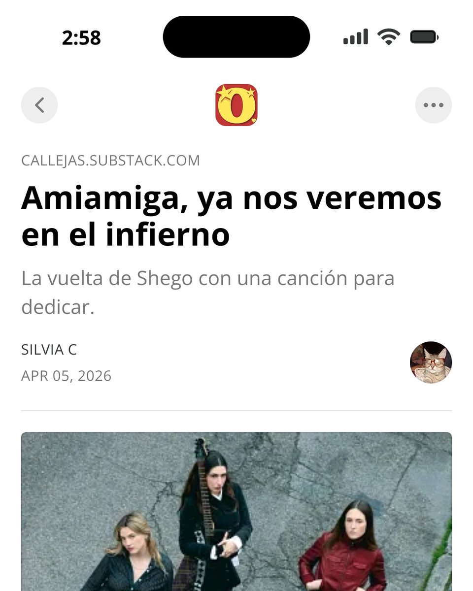 Hola!!! Se aceptan sugerencias para el próximo artículo.
Que hablando de artículos... Escribi uno nuevo!
Este trata sobre <a href="/shegomanda/">𝑠ℎ𝑒𝑔𝑜</a> y su nueva canción Amiamiga
¡Espero q os mole!
open.substack.com/pub/callejas/p…