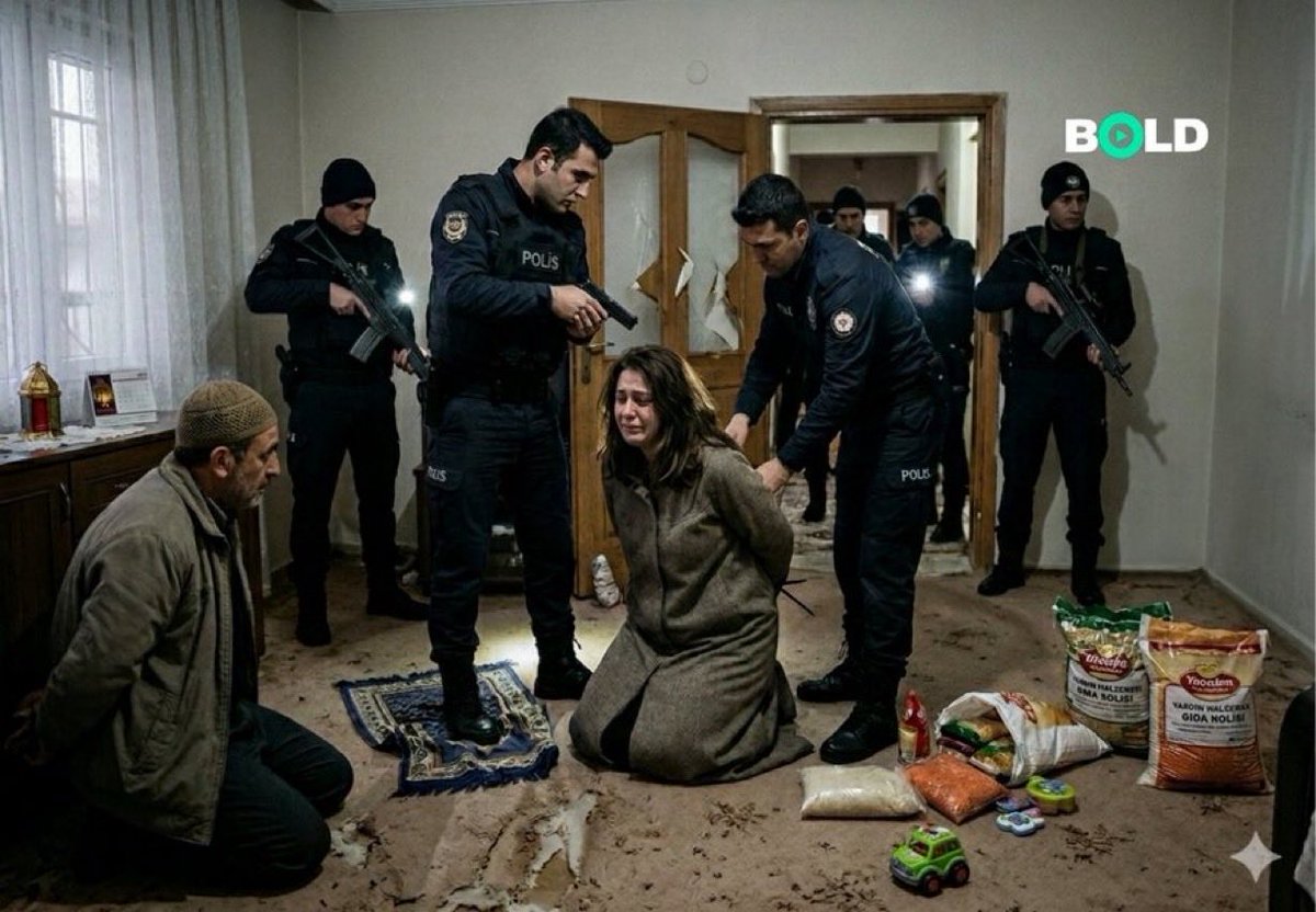 ZULMÜNÜZDE BOĞULUN!
RAMAZAN YARDIMI SUÇ SAYILDI!

Birçok eve sabah saatlerinde kapı zili dahi çalınmadan koçbaşı ile girildi. Operasyon sırasında yaşananlar, müdahalenin boyutunu gözler önüne serdi:

•Kadınların başörtüsünü takmasına arama boyunca izin verilmedi

•Kişisel