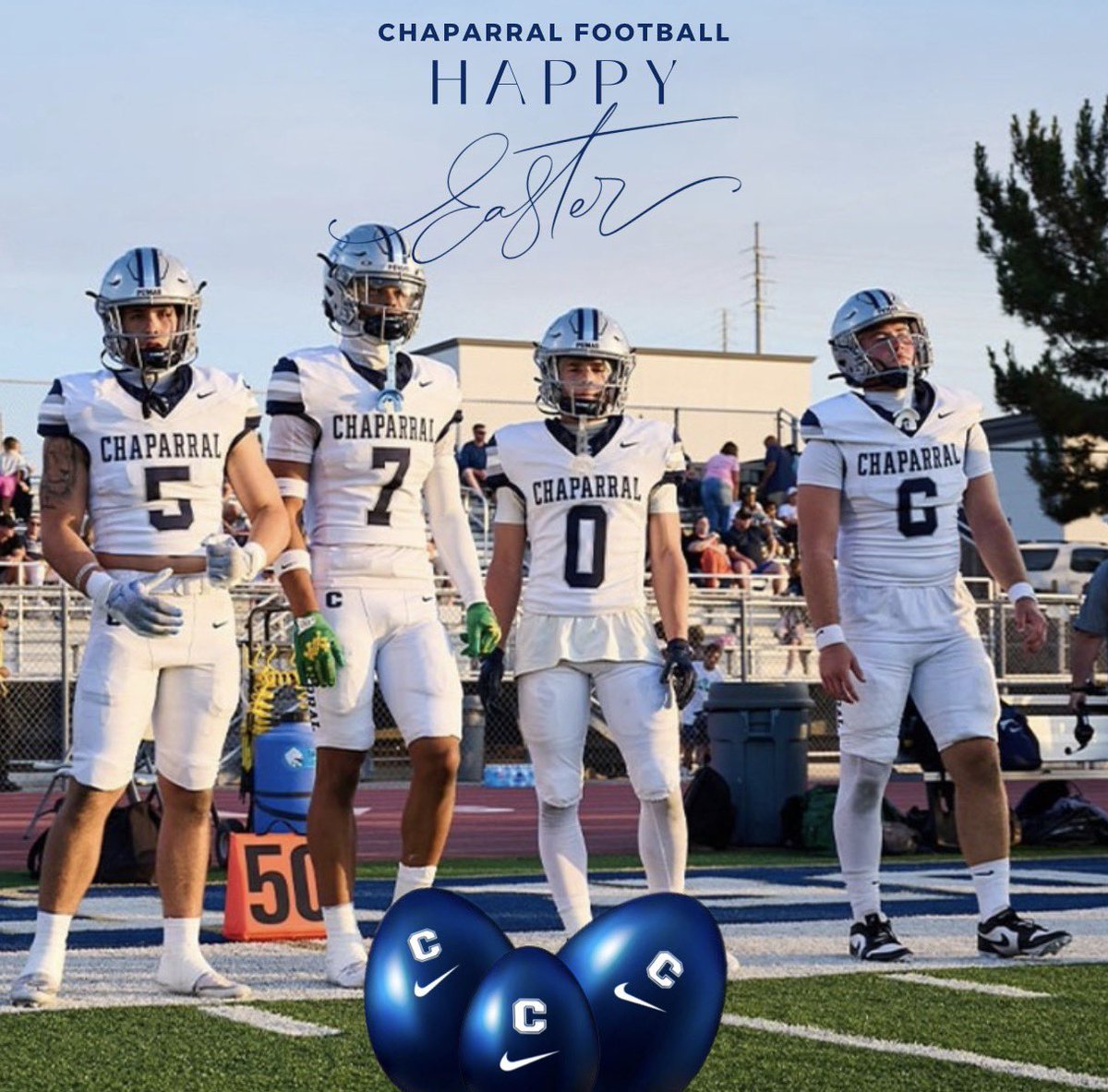 chaparralpumafb's tweet photo. Happy Easter to our Puma families! https://t.co/mocuq23iEM
