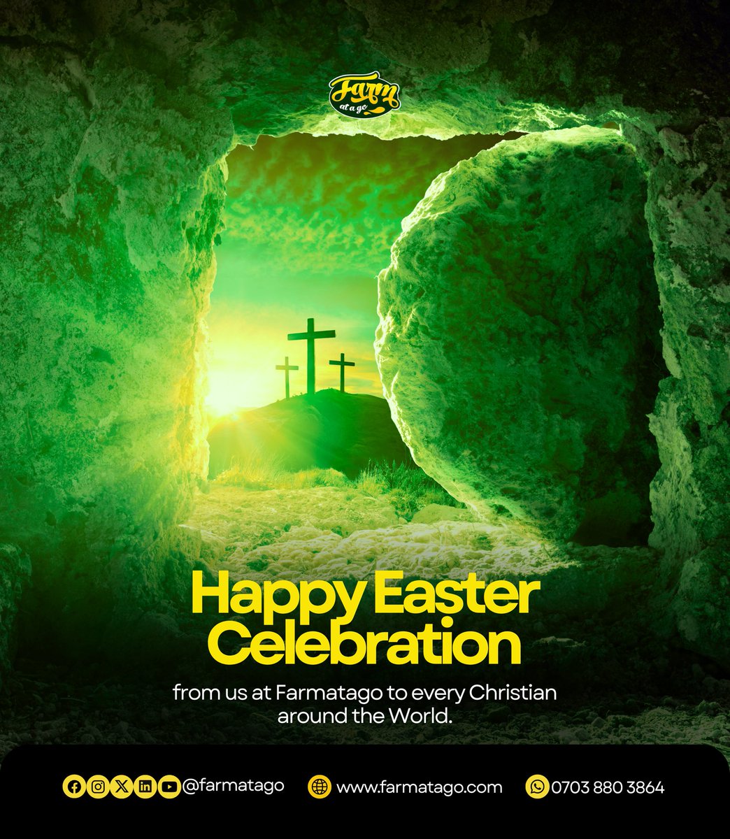 Happy Easter from all of us at Farmatago 🥳✨
Wishing you a season filled with hope, renewal, and new beginnings 

#HappyEaster #EasterSunday #EasterCelebration #SeasonOfRenewal #NewBeginnings #Gratitude