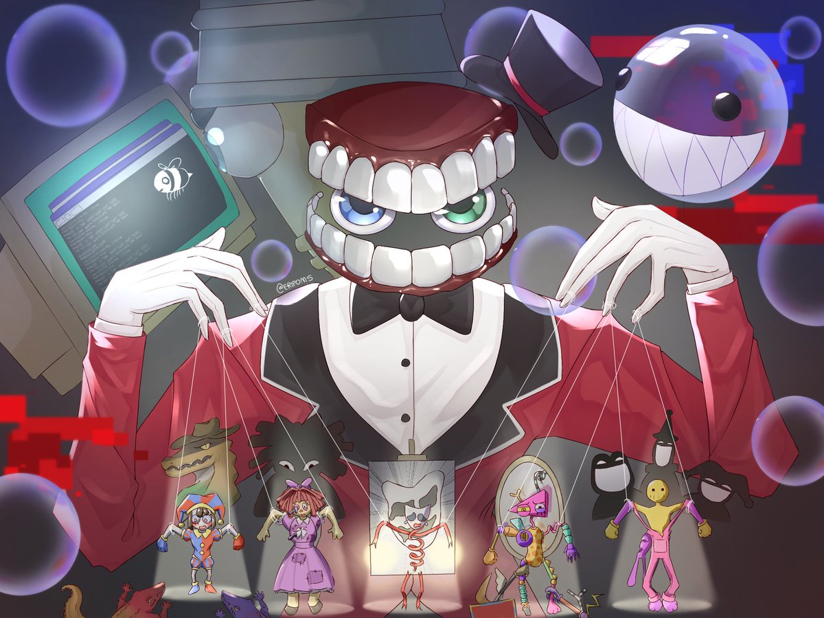 eripoms's tweet photo. 🎶CAUSE I'M THE ONE WHO'S RUNNING THE SHOW🎶

#TADC #TheAmazingDigitalCircus #Caine https://t.co/a858wtAfII