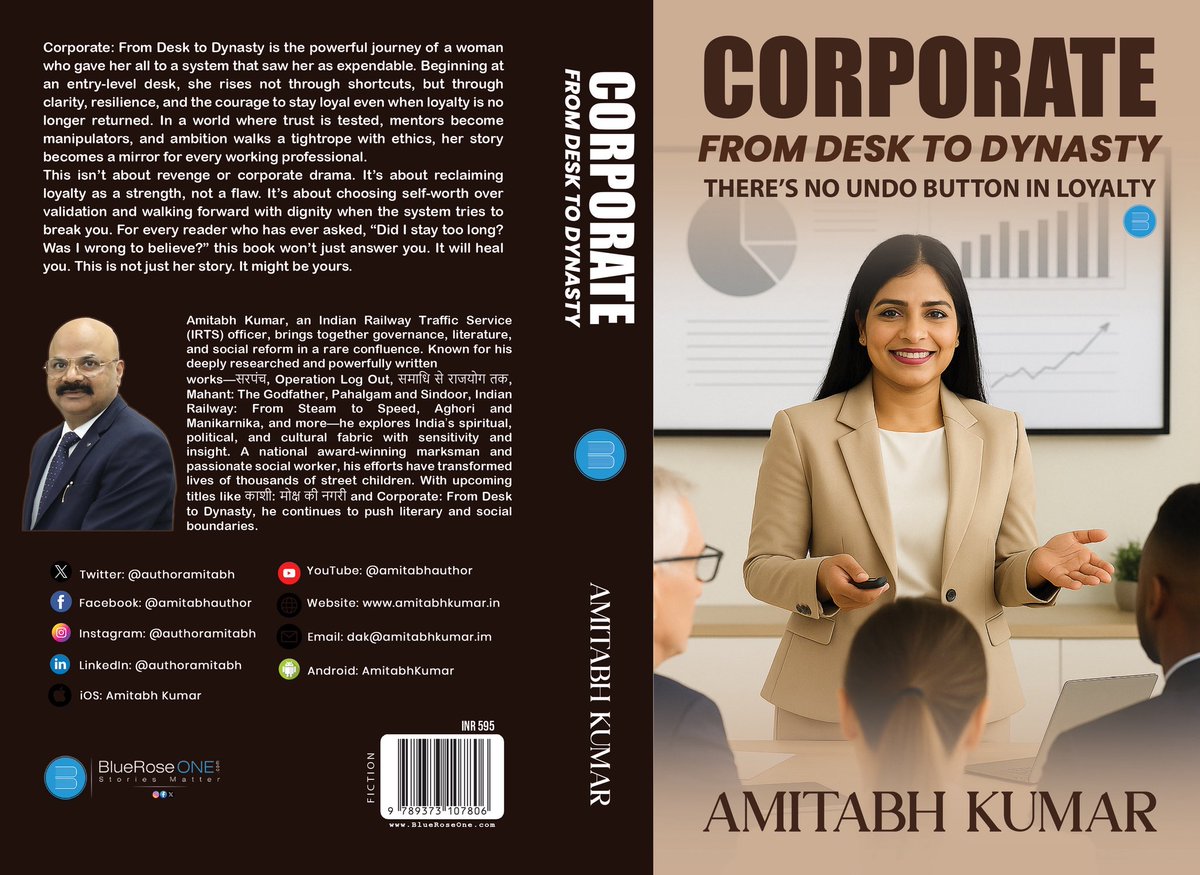 authoramitabh's tweet photo. #Released Available at #Amazon and #flipkart

It is my pleasure to share that my upcoming book #Corporate_From_Desk_to_Dynasty has been released today and is now available on #Amazon, #Flipkart* , and other online platforms. https://t.co/ZbUfbDcUs8