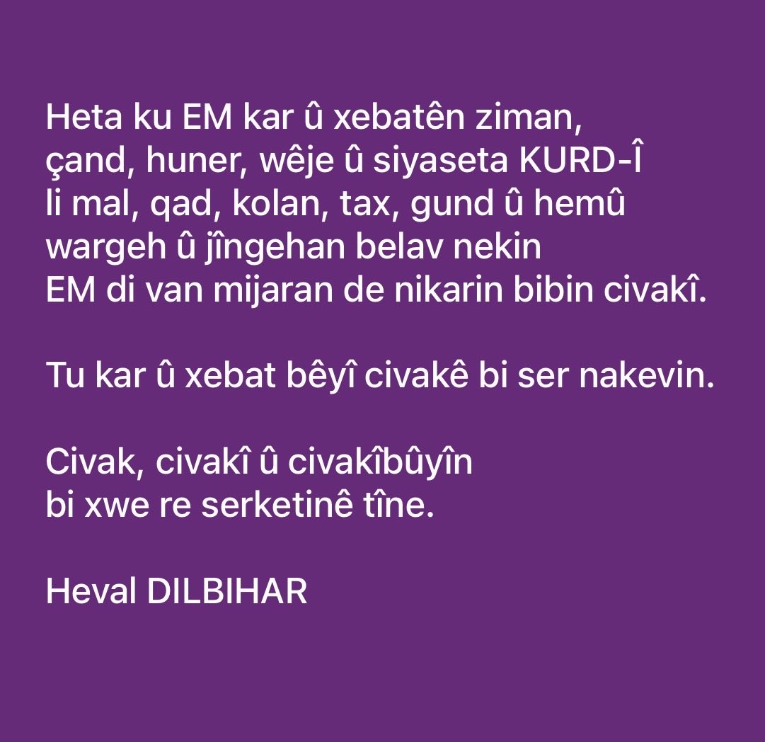 Heval DILBIHAR tweet media