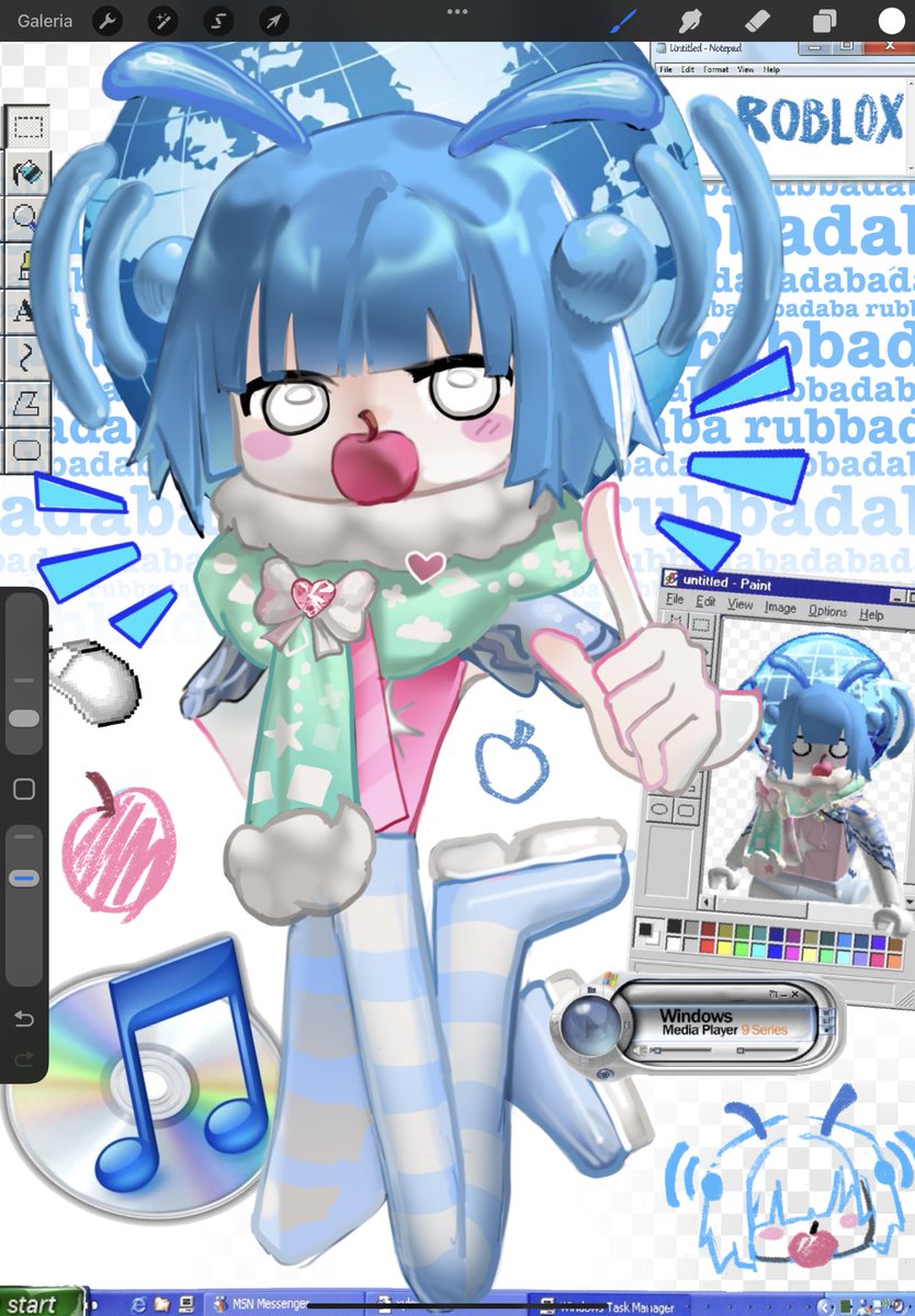 caelyudi's tweet photo. Roblox avatar vs my style!! 💿 https://t.co/SYxJfLKvOG