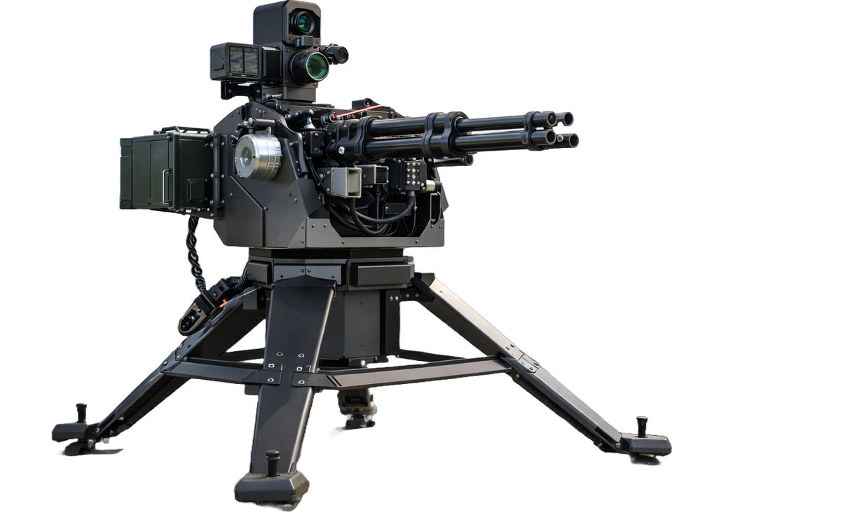 BSS_Alliance's tweet photo. #TRIYAM-3D Detect | Decide | Destroy
#AI-driven #Autonomous #UAS #HardKill #AirDefenceSystem #ADS deploying a 3-barrel #GatlingGun Cal. 7.62 x 51 mm.
#Weight: < 150 kg (without Weapon & Ammunition )
#AzimuthRotation : 360◦
#HitProbability : ≥ 90%
#EffectiveRange : 1000 m https://t.co/SOUNgp35ZO