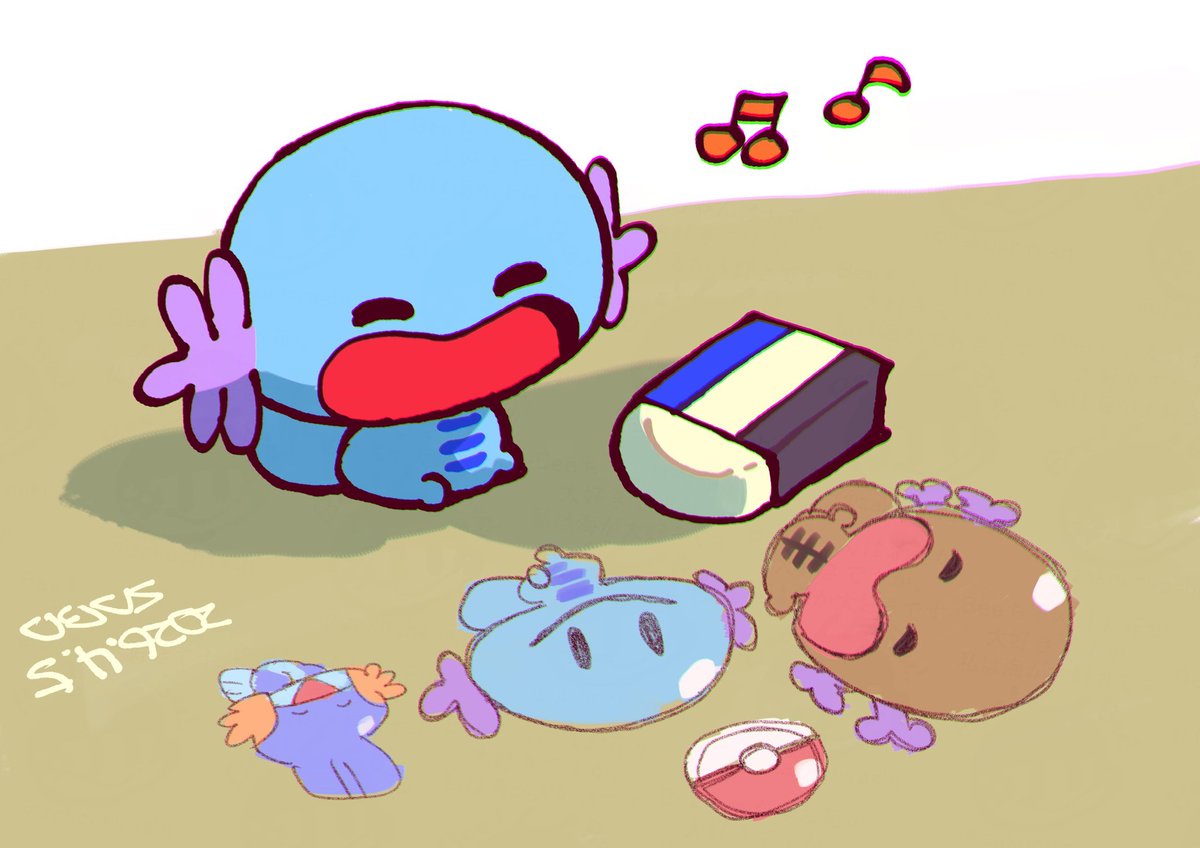 zakochirashi's tweet photo. 2257:Friends!🎨

#1日1ウパー https://t.co/6vBNjJ4gR0