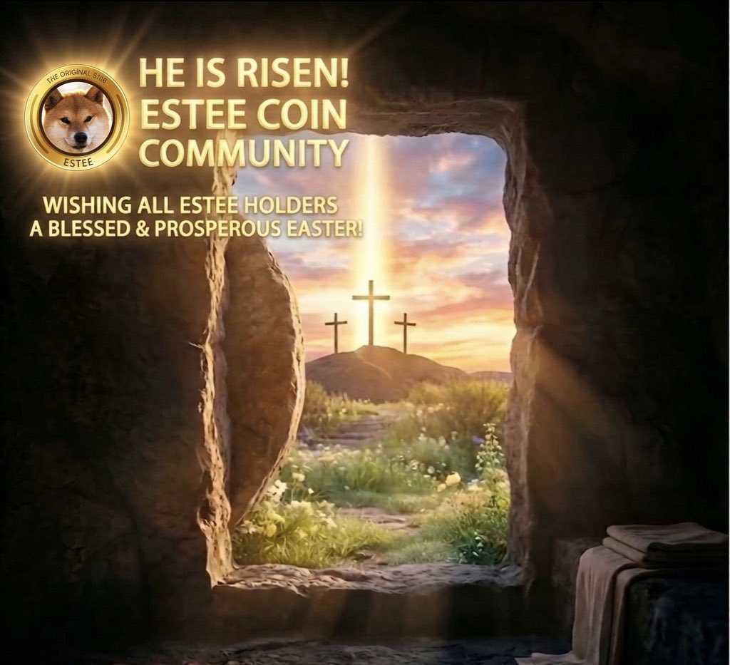 esteecoin's tweet photo. Springing into Easter with the best community in Web3! 

🌸🐰 Wishing the $ESTEE fam a beautiful day of joy, renewal, and fresh beginnings. 

Thank you for always showing up and building with us—you’re the real hidden gems in our basket. 🥚✨ Have a wonderful holiday! 🍫🥂 #EsteeCoin 

 #Easter2026 #CryptoCommunity #Easter