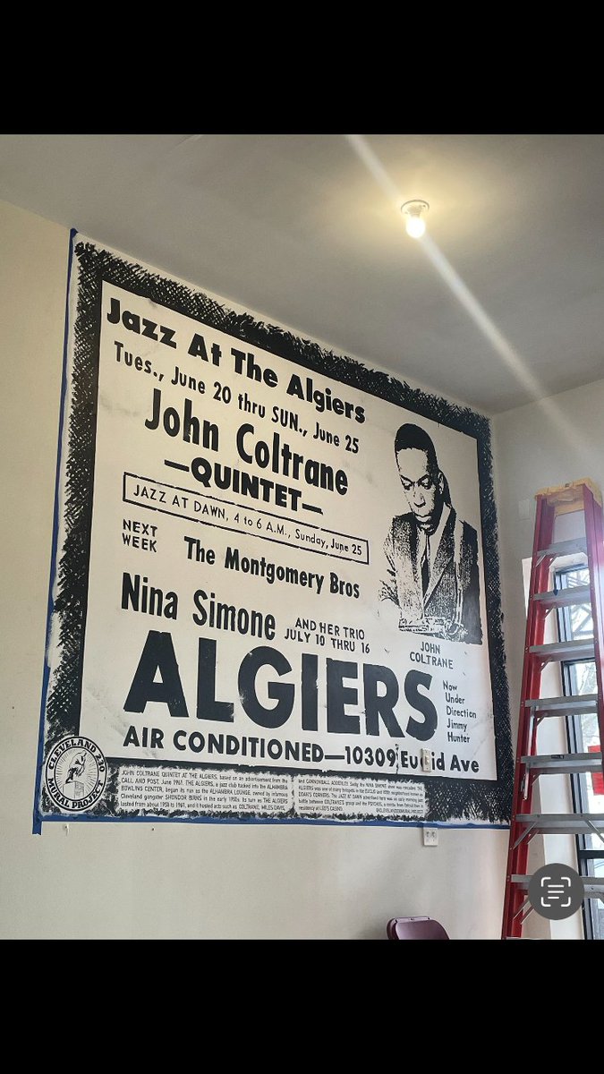MBTLrecords's tweet photo. We also have this life changing mural of the first time trane played Cleveland now in the shop. Come see it! https://t.co/7bjt1OA4ZQ