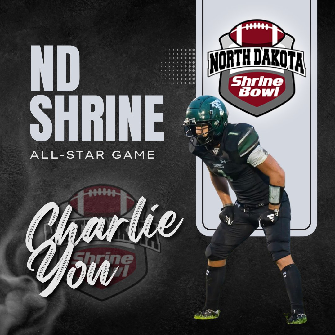 tommie_football's tweet photo. Congratulations to Thompson's very own @CharlieYon34 for his selection to the Shrine Bowl🔥🔥🔥🔥 https://t.co/o1Uxr4ovrd