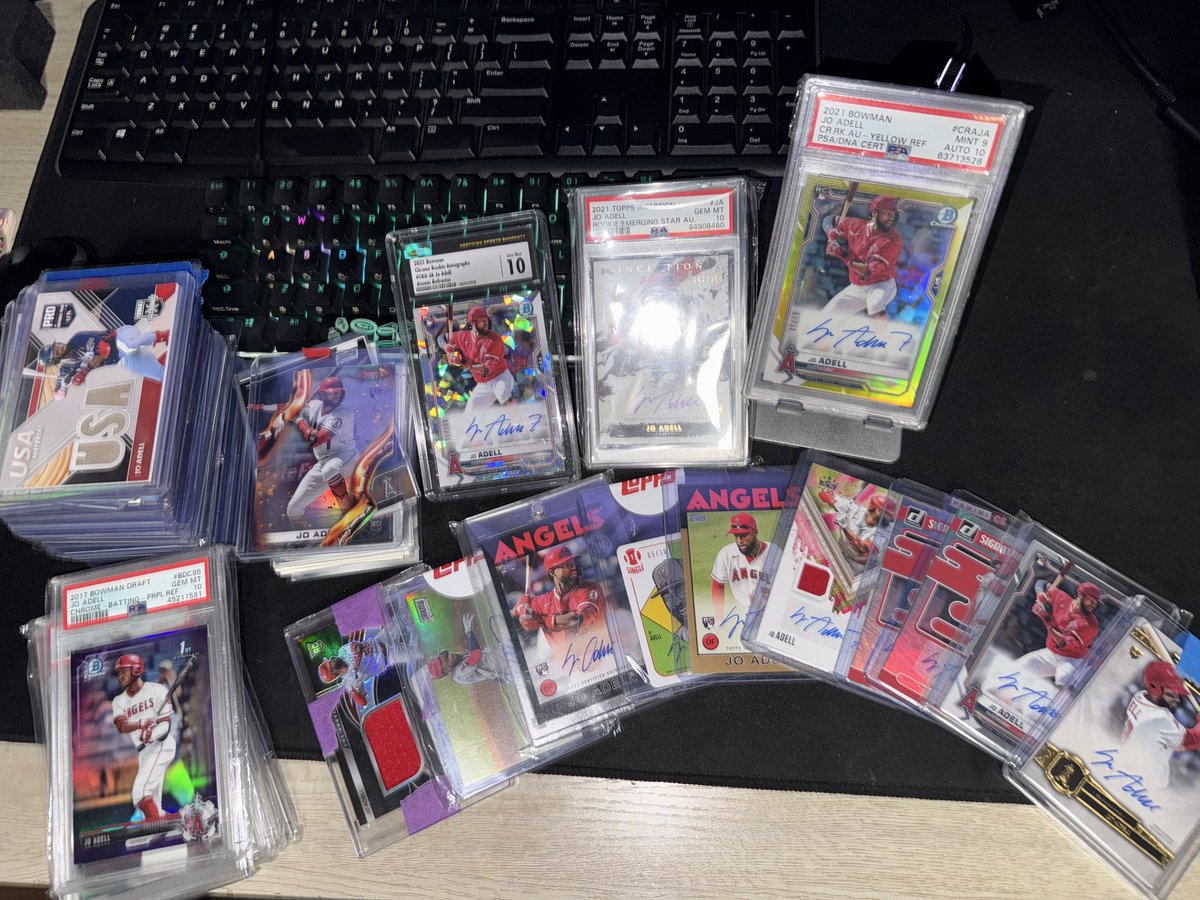 DLTCollecting's tweet photo. Where my Adell believers at?! We never left! #joadell #angels https://t.co/ULBsaBashN