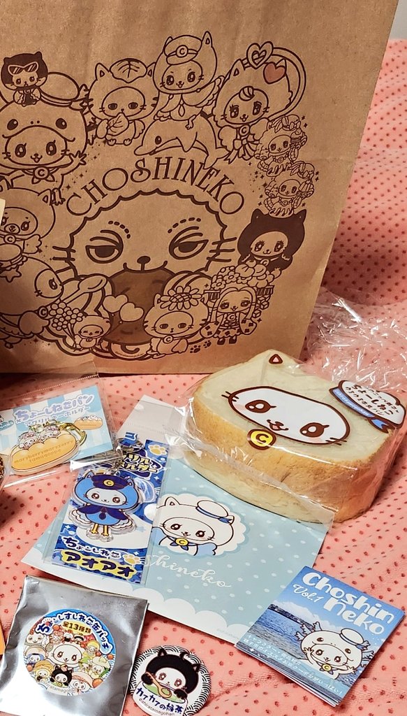 otanuko's tweet photo. ちょーしねこさん、素敵な紙袋やお菓子、グッズ、かわいいです。
大切にいたします。 https://t.co/yATJrvEYMf