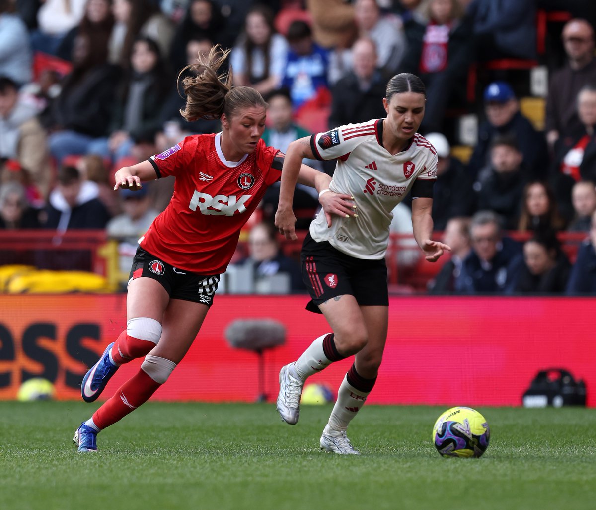 CAFCWomen's tweet image. ⏸️ Nothing to separate the two teams, and we head to extra time.

Big 30 incoming from the Addicks!

🔴 0-0 ⚪️ #cafc
