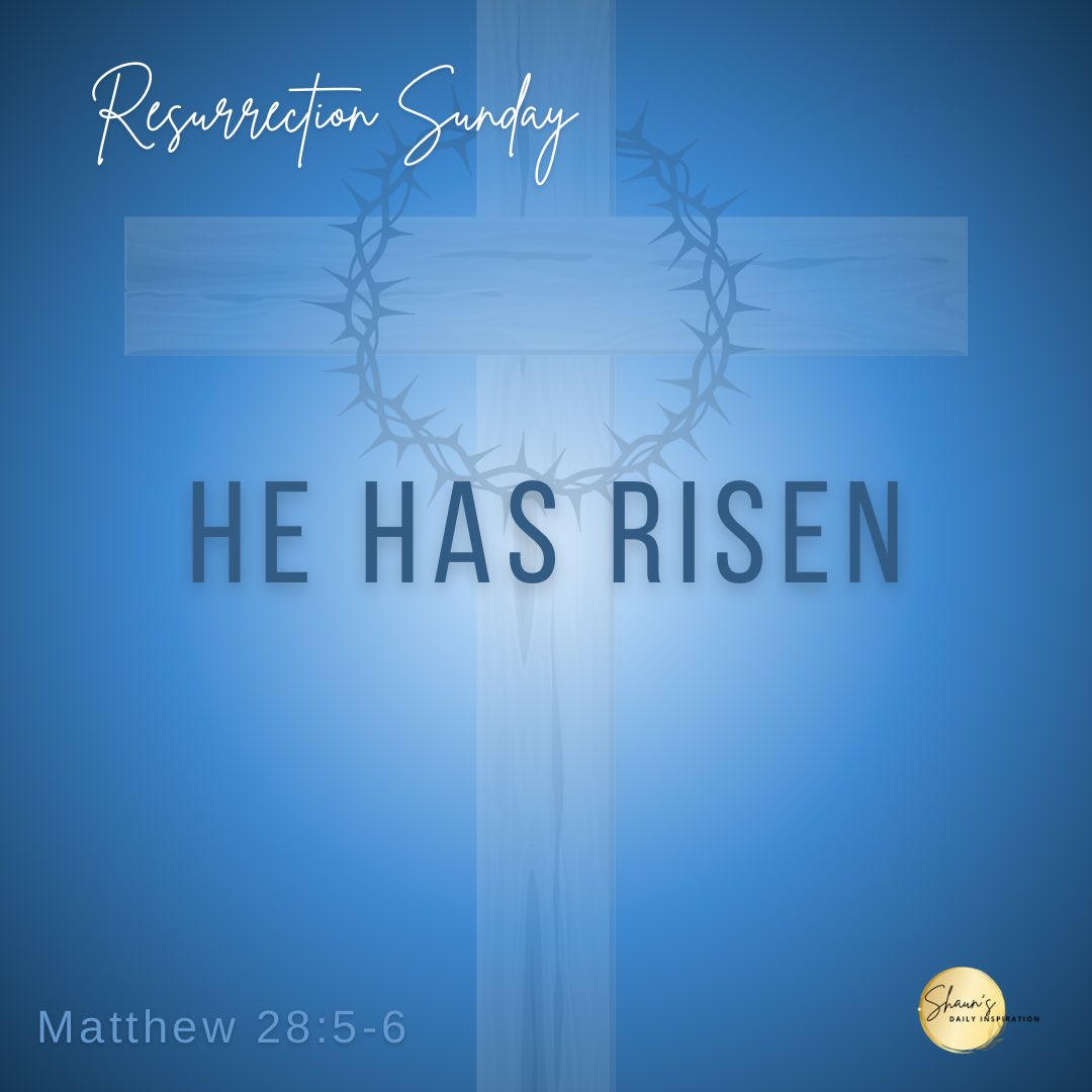 It’s #ResurrectionSunday! Jesus overcame death so that we could overcome any challenges we may face. We have access to the same source of power—God’s power. What a blessing.🙏🏽

#HeHasRisen
#HeIsRisen
#ShaunsDailyInspiration